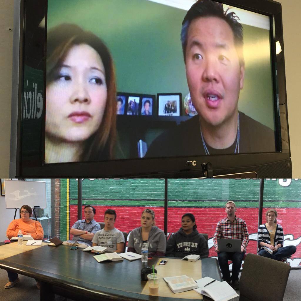JHOPDC's tweet photo. Excited to have @jonathan_ngai &amp; @sharonfrancesca teaching interns today. Streaming in from Hollywood! http://t.co/I525I1Fodp