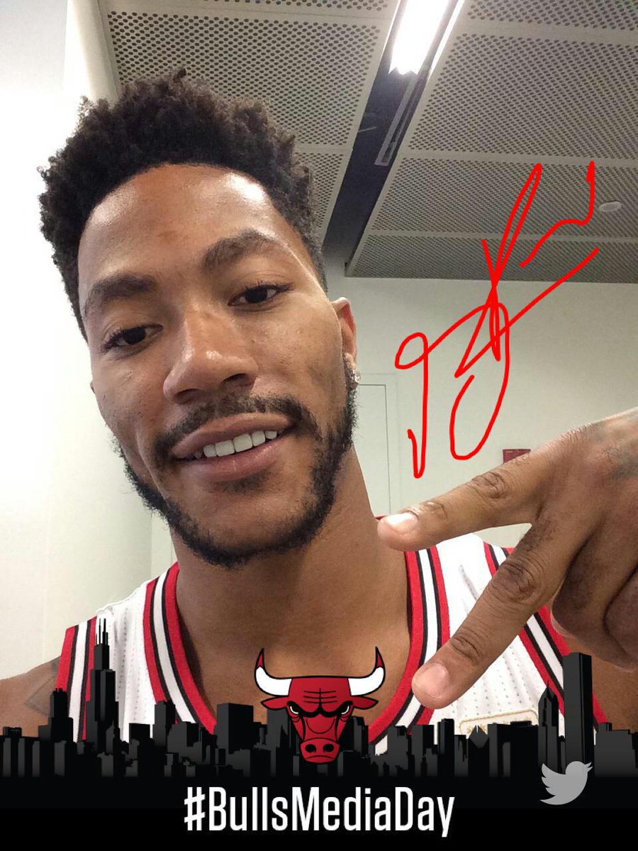 BullsNationCP's tweet image. Derrick Rose ready for Bulls media day! #SEERED