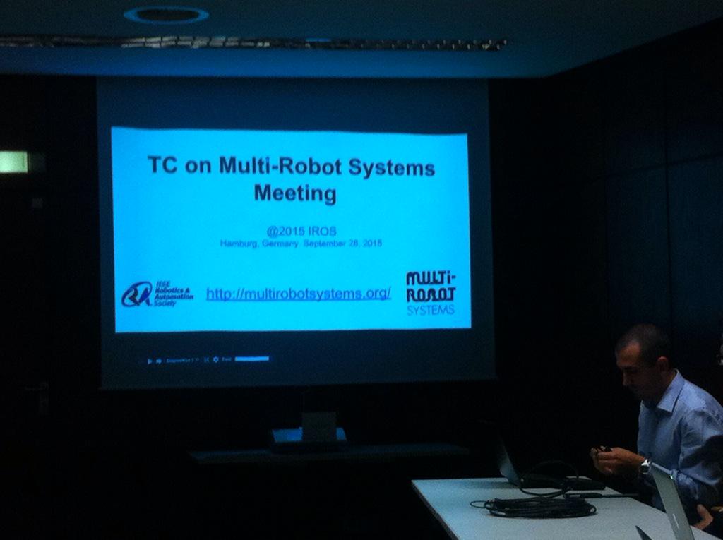 lmercab's tweet image. Meeting of the @ieeeras TC on #MultiRobot Systems at #IROS15