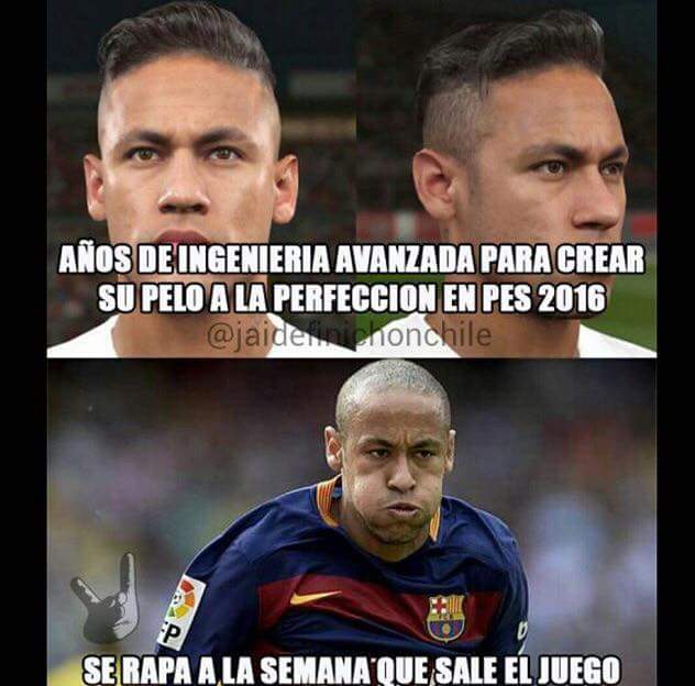 DMenesesmuoz's tweet photo. Jajaja #neymar #pes #pes16 http://t.co/00Ao3oJlRt