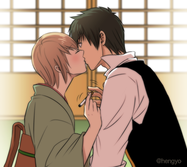 Eriyama お題 煙草or煙管 土ミツ ミツバ はい 休憩 銀魂nl版深夜のお絵描き60分一本勝負 遅刻参加失礼します Http T Co Z4zny8fhhq Twitter