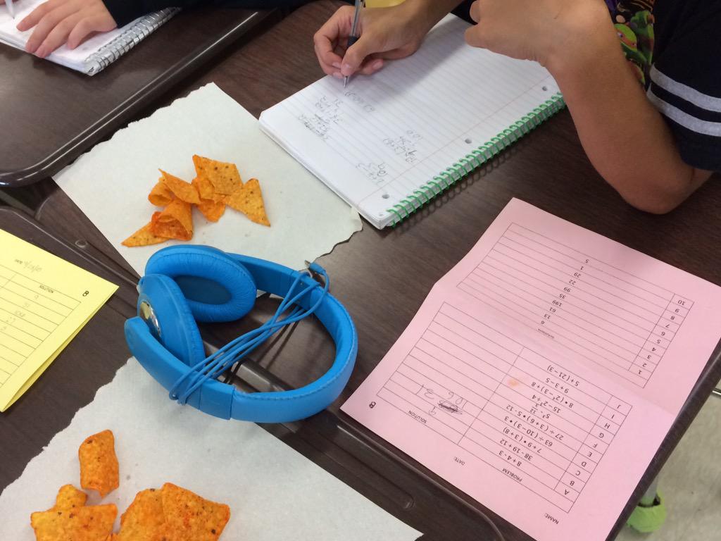 AClipp's tweet photo. Ss eating Doritos while "making" Doritos using order of operations  #bluecrew #orderofops #happyvalleymms http://t.co/64EHafrlji