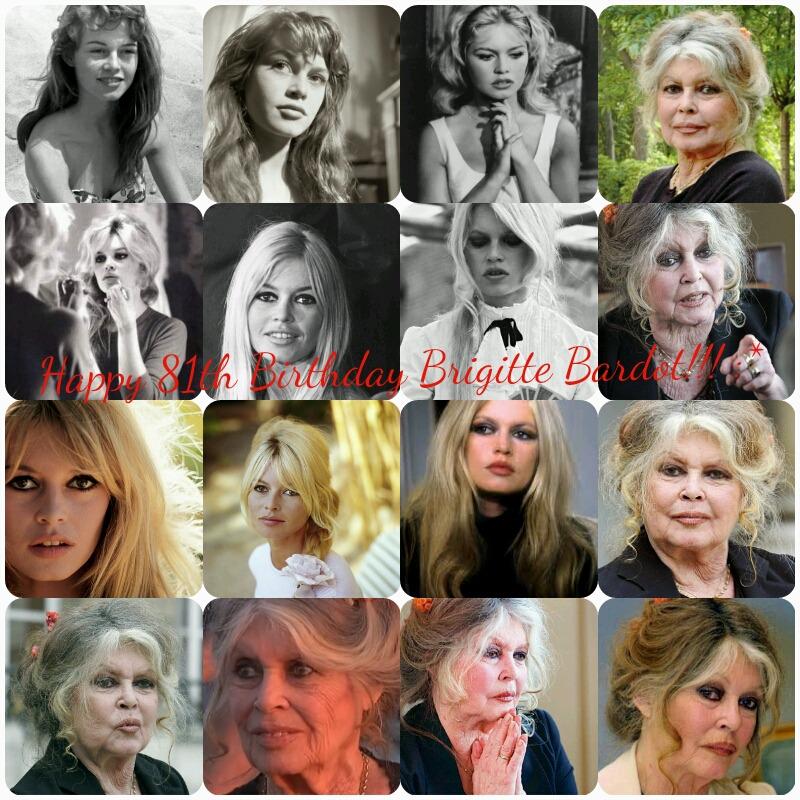 Happy Birthday, Brigitte Bardot! Buon Compleanno, BB! Tantissimi Auguri!  Boldog 81.-ik szuletésnapot, BB!   