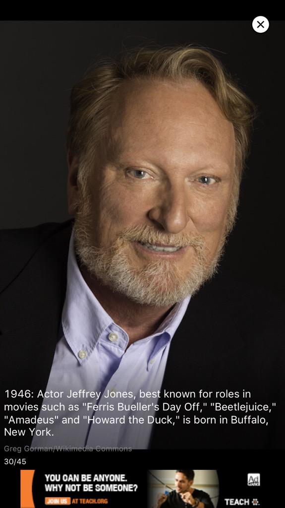 Happy birthday Jeffrey Jones 