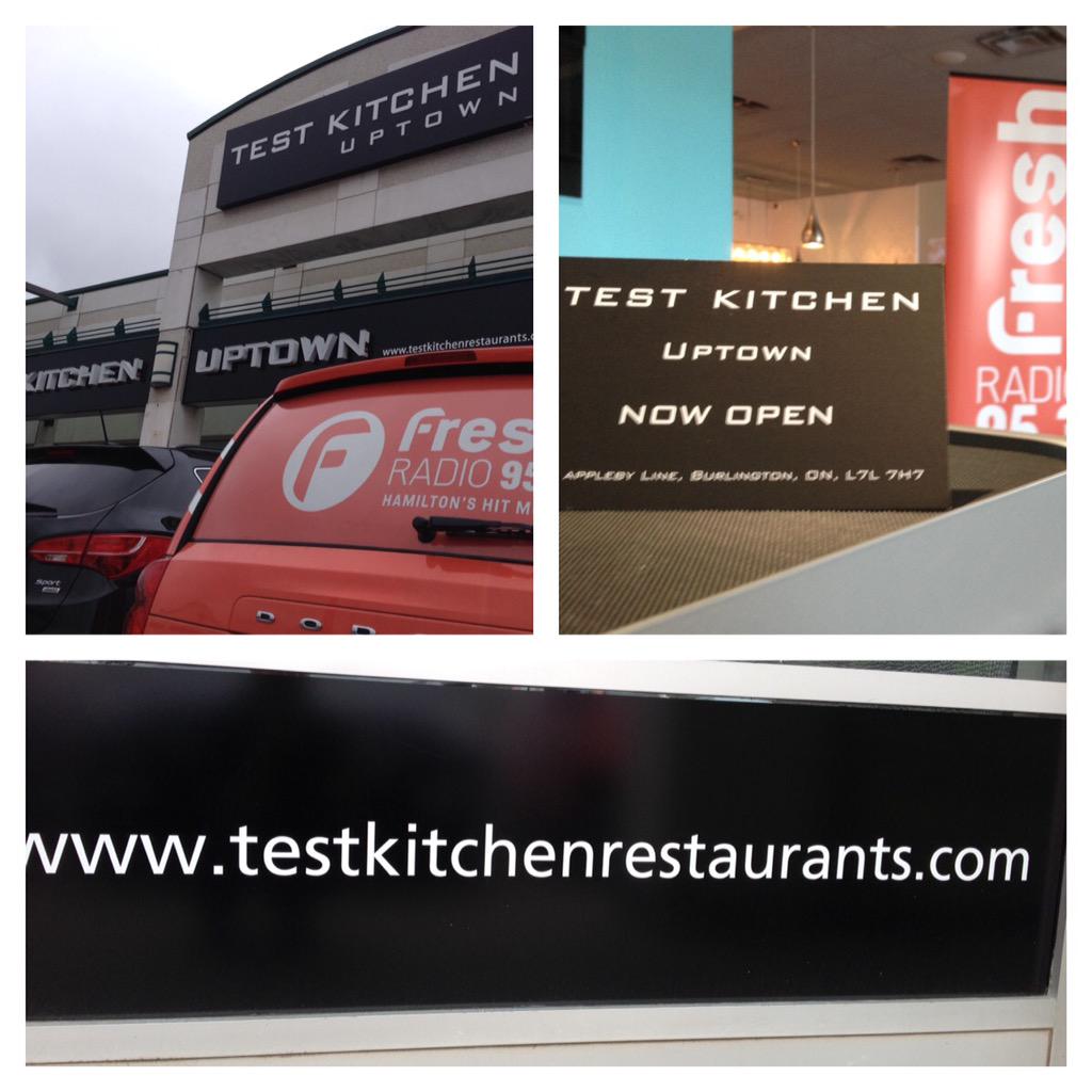 Energy953Radio's tweet photo. Fresh Radio is at Test Kitchens brand new location on Appleby in Burlington today! Stop by and say hello! @tkuptown http://t.co/7oHYExWe2o