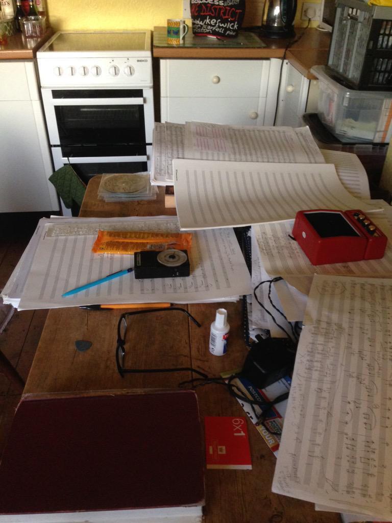 opera_problems's tweet image. Desk cluttered in music sound familiar to anyone? #operaproblems 
Pic by: @andrewkeeling7