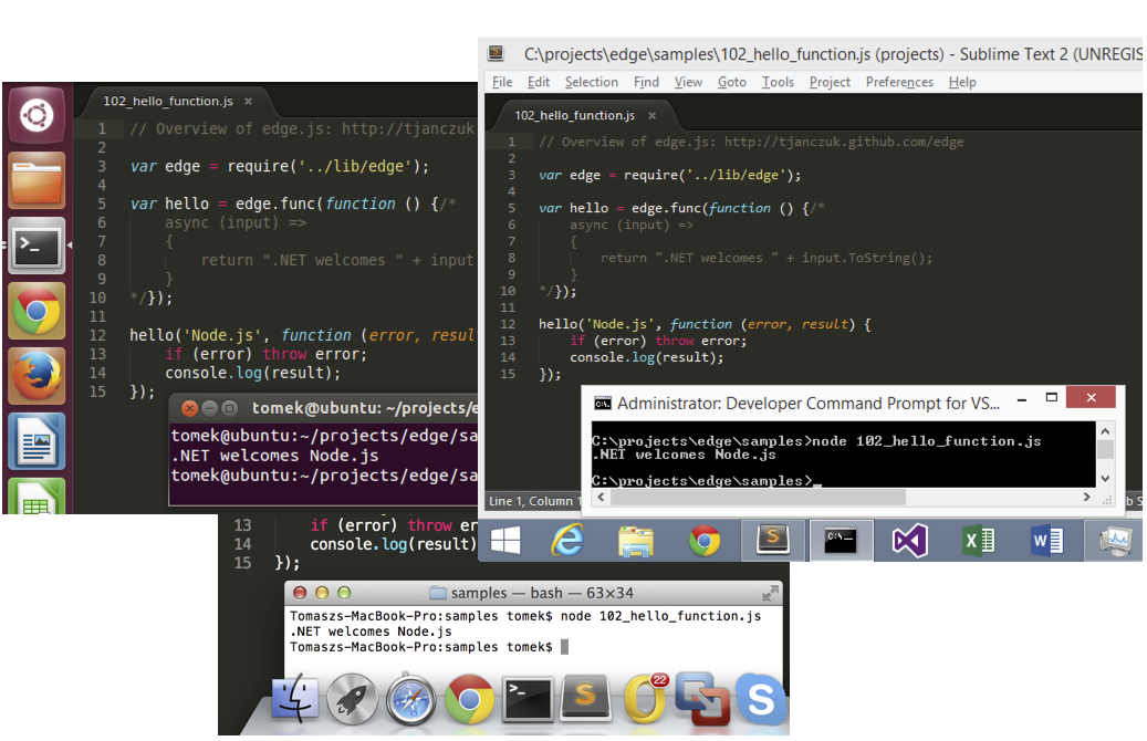tjanczuk's tweet image. BREAKING Node.js 4.0 now merges CLR. JavaScript and C# in one app bit.ly/10l6vkt
#nodejs #dotnet #csharp