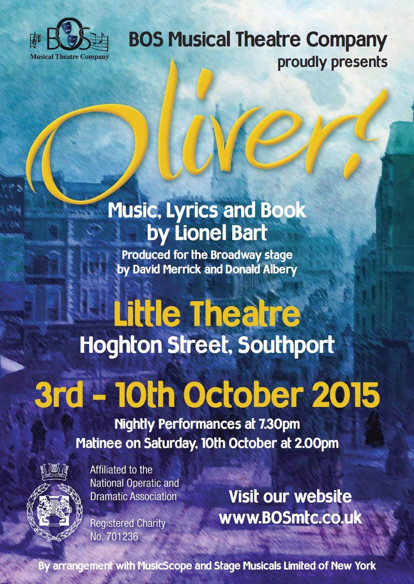 From 3rd October - 'Oliver' at the Little Theatre, Southport #southport <a href="/InsideSouthport/">Inside Southport</a> <a href="/insouthport/">In Southport</a> <a href="/Coast1079/">Coast1079</a>