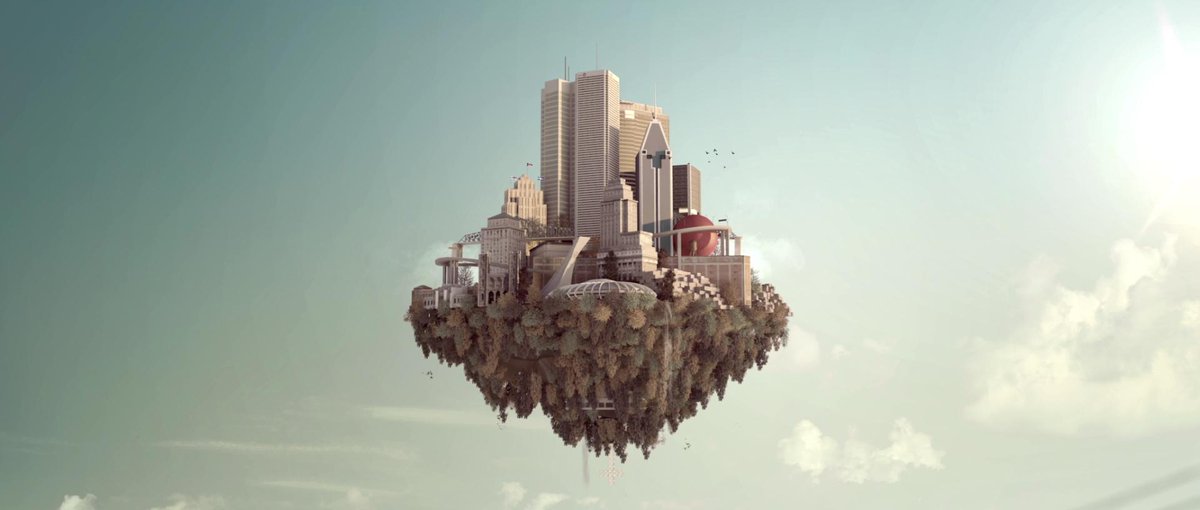 Montreal upside down! vimeo.com/140659825 #openingtitles #motiondesign #3d #C4D #mtl