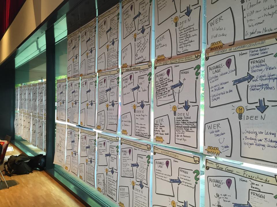 Wir basteln die Sessionsdokumentationen digital zusammen. Schickt uns Eure Ergänzungen bis zum 4.10. #inklusionscamp