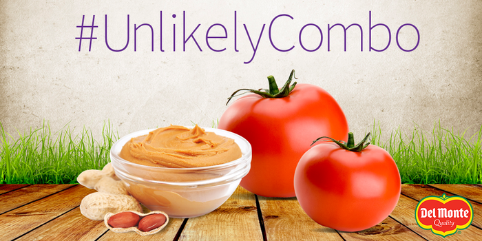 We've heard that tomato & peanut-butter sandwiches are a tasty #UnlikelyCombo. Taste test, anyone?