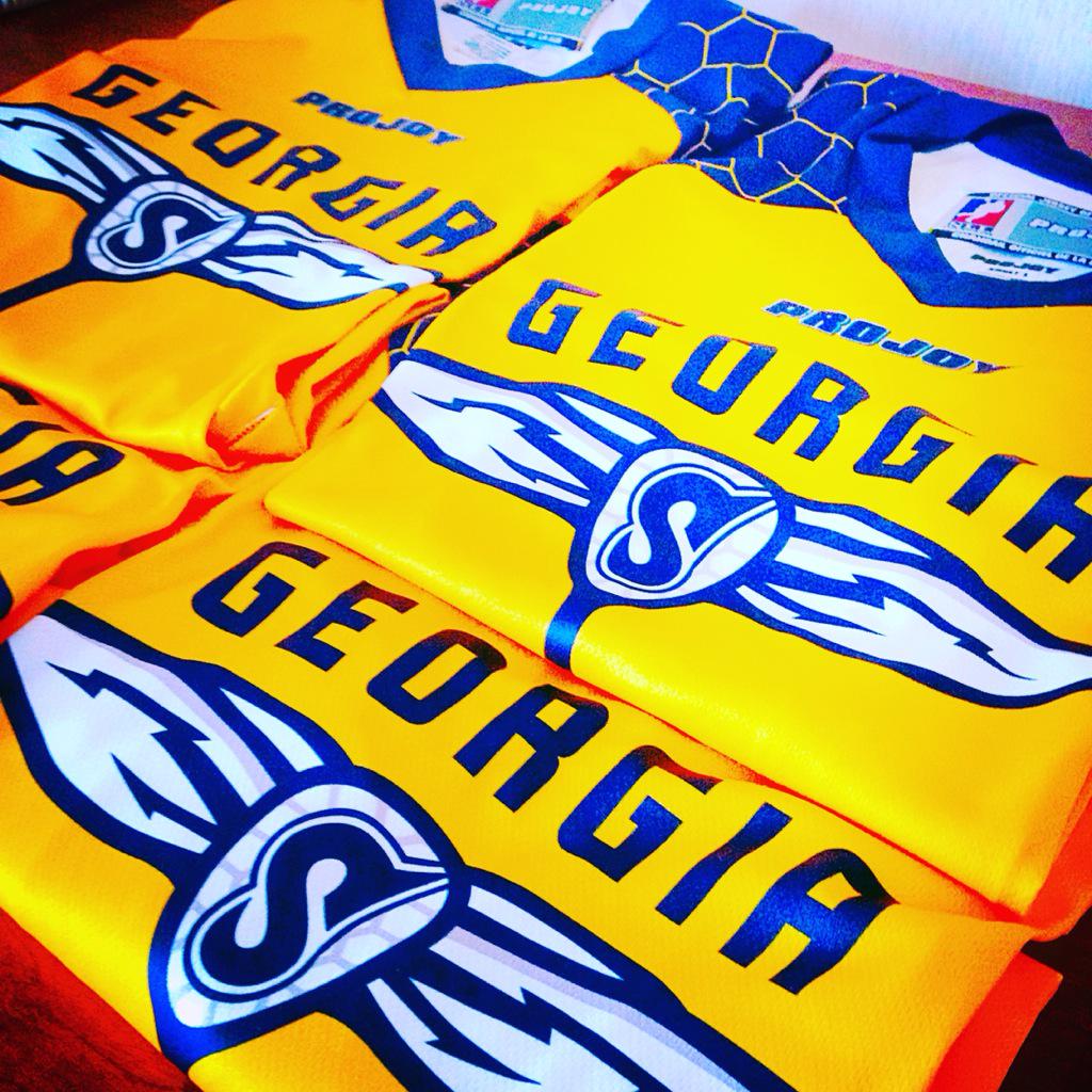 GeorgiaSwarmLAX's tweet photo. Draft Day Jerseys. #georgiaproud #swarming http://t.co/n5QQV3bj3y