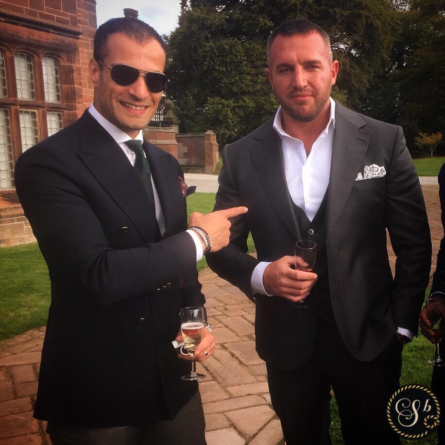 SigBespoke's tweet image. A very happy client wearing full Signature Bespoke #bespoke #handemade #suit #shoes