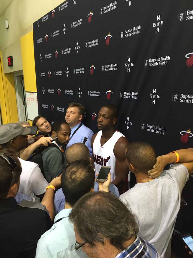 Dwyane Wade ecstatic for Heat media day