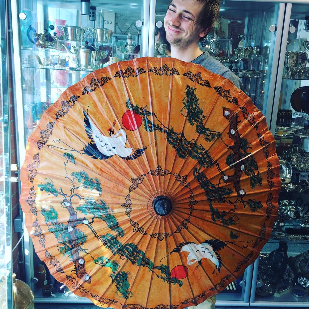 If you'd rather stay out of the autumn sunshine, this parasol will do the trick* 

*Leigh no included