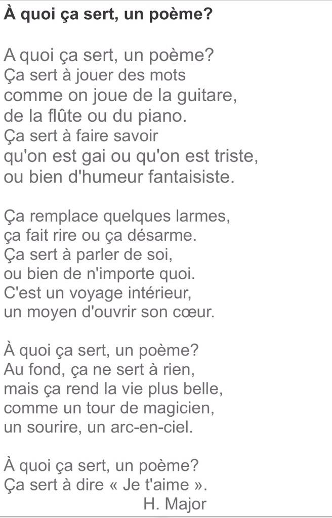A Quoi Ca Sert Un Poème Poeme Sur La Vie Pdf - killopps