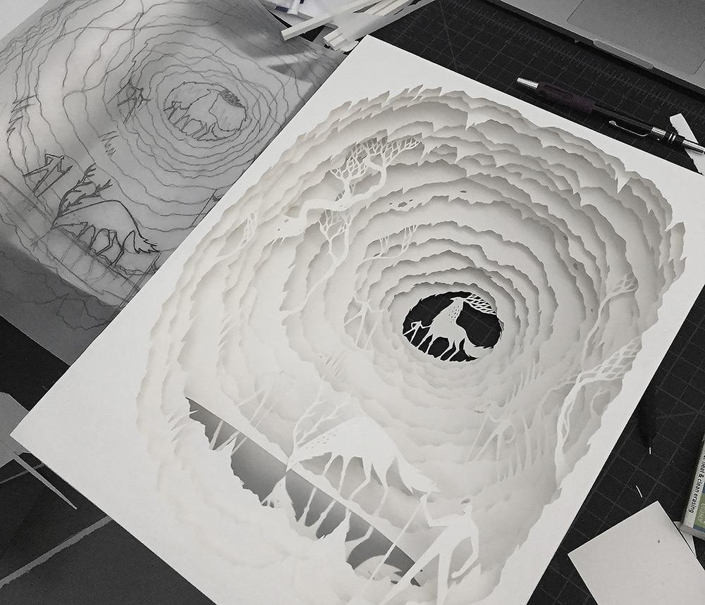 thisiscolossal's tweet photo. Take a peek inside these stunning new light box dioramas by artists Hari &amp; Deepti. http://t.co/Ubo4zWlK7N http://t.co/vZt7tBqSH8