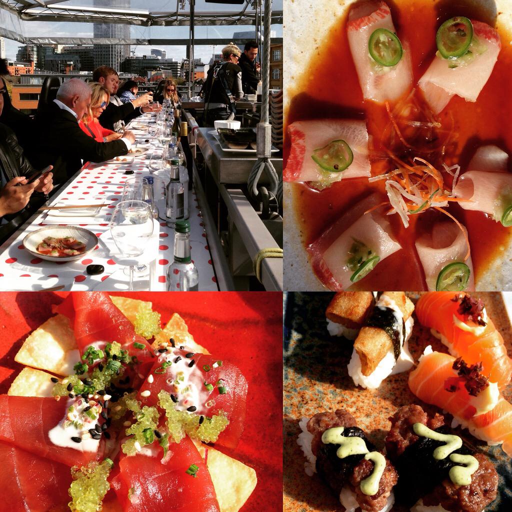 countryandtown's tweet photo. Experiencing new heights today dining with @EventsinSkyUK @speyside_water and @kurobutalondon http://t.co/Kz5sGyugWC