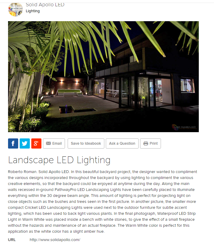 SolidApollo's tweet photo. Compliment the various designs incorporated throughout your backyard with #Solid_Apollo_LED's #LED_light products. http://t.co/Im47DKq6SW
