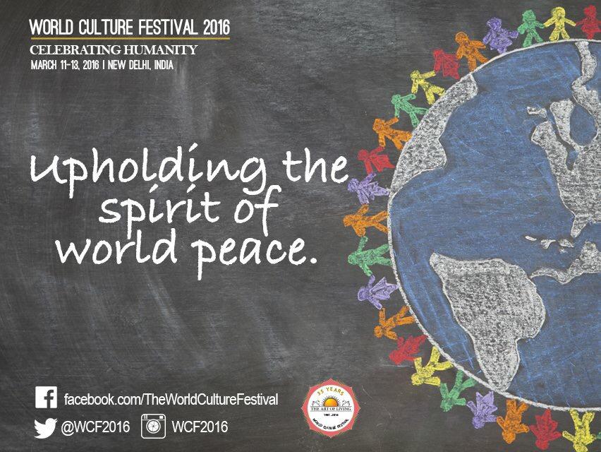 artoflivingusa's tweet photo. The World Culture Festival upholds the spirit of one world family.
Know more : http://t.co/yalwzrF4Xb http://t.co/S8T3O494uk