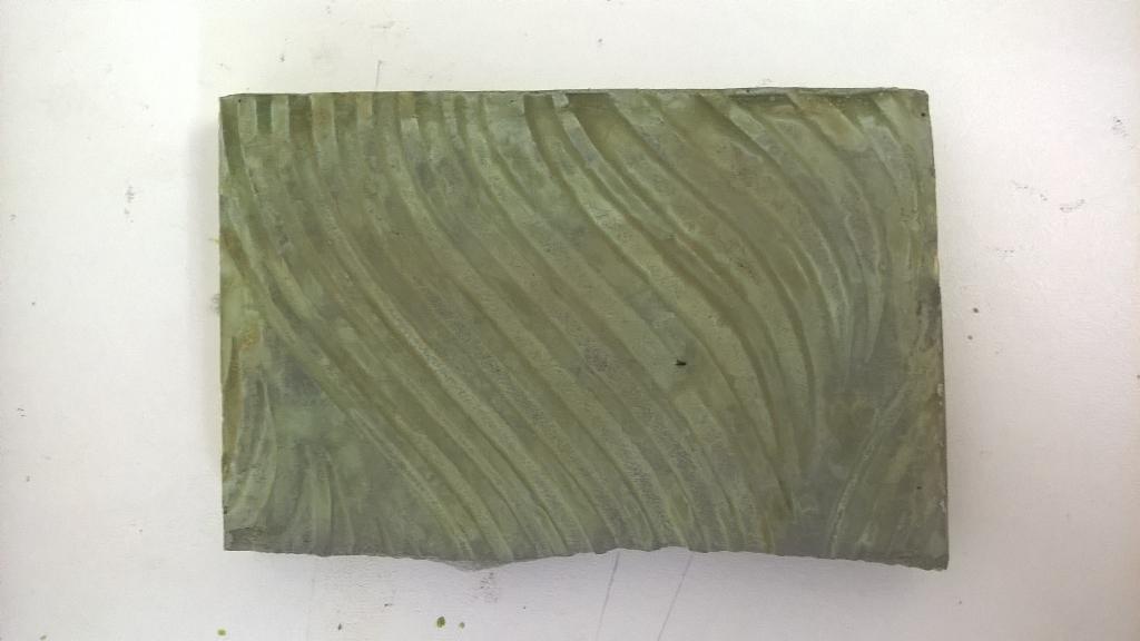 LukeBeechArtist's tweet photo. Pissing around with some #acidstain for an #idea I've got. #green #wip #art #experimenting http://t.co/zRv211ADsR