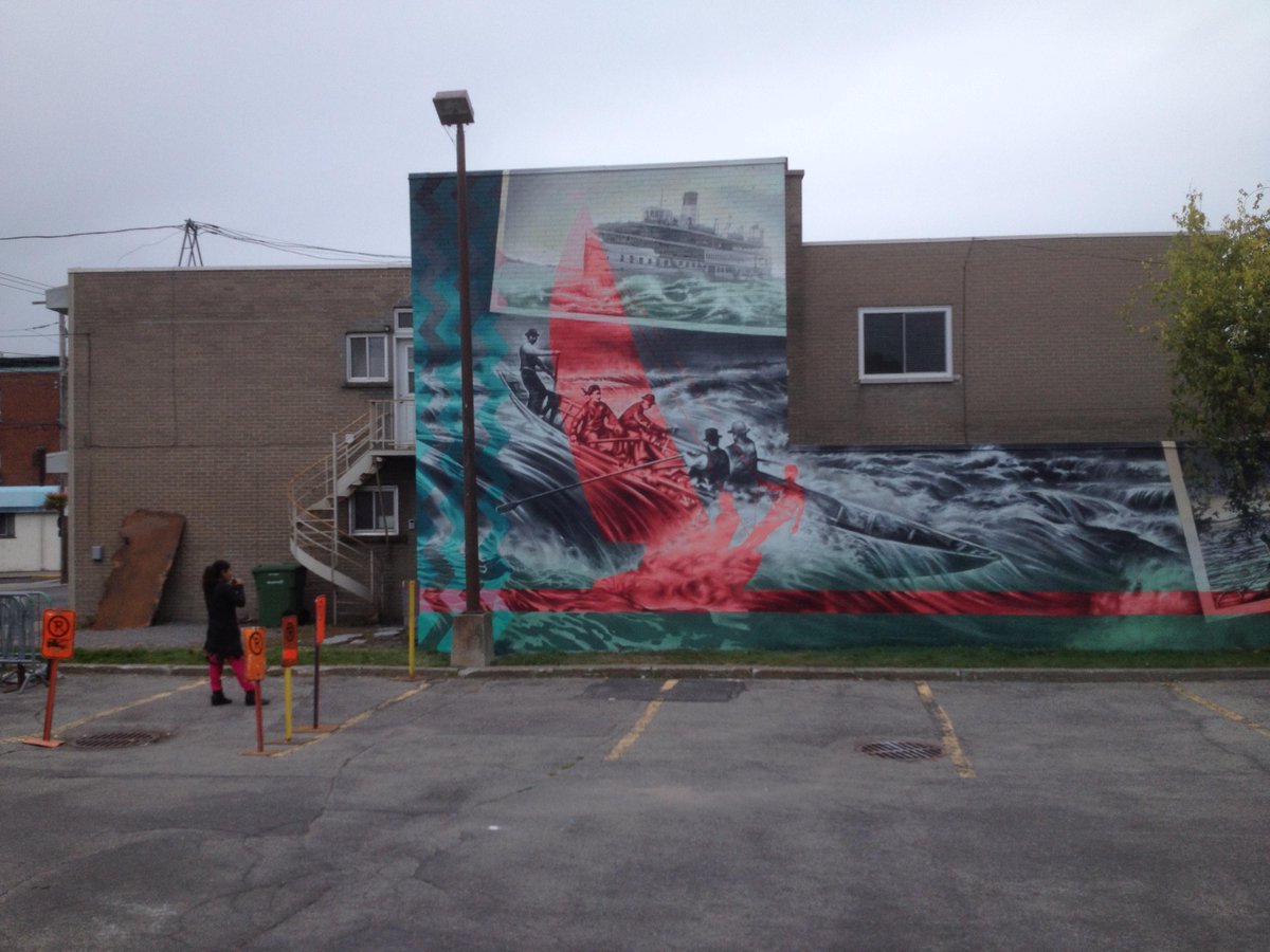 RNDLachine's tweet photo. Trois nouvelles murales sur la rue Notre-Dame à Lachine. http://t.co/VhWR5NuQbt