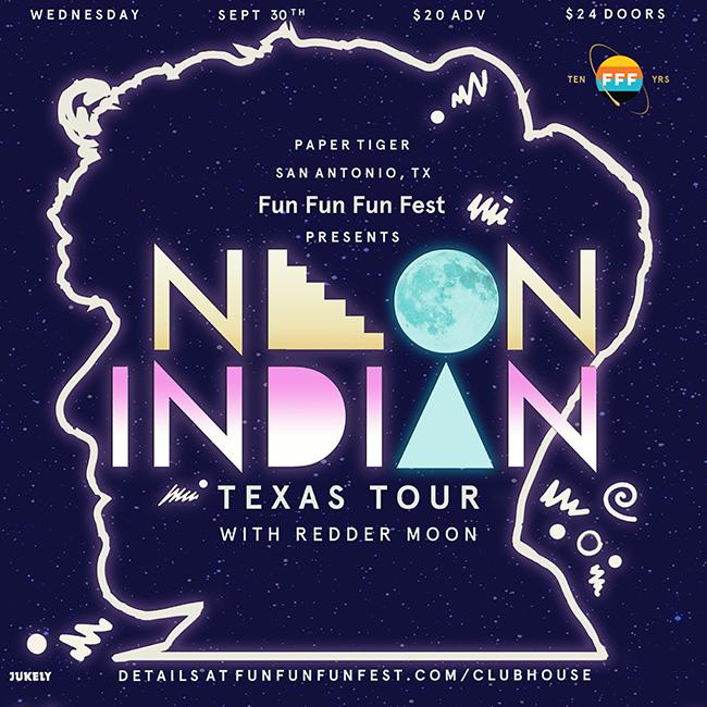 papertigersa's tweet photo. WEDNESDAY: @NeonIndian + #reddermoon here presented by @funfunfunfest TIX: http://t.co/z6EpWcz6Ql #neonindian http://t.co/TpsrtRhb4X