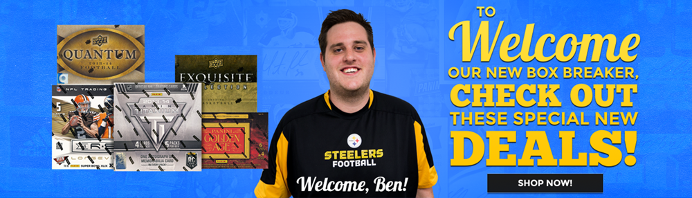 SCCTradingCards's tweet image. To welcome our new box breaker Ben, check out these special new deals! ow.ly/SLfzH #BoxBreakers #TheHobby