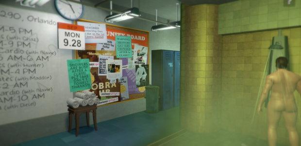 rockpapershot's tweet photo. Rinse and Repeat is Robert Yang's latest fascinating gay game, visiting a locker room: http://t.co/PnL6Lgu0dI http://t.co/GEYlEiy0Do