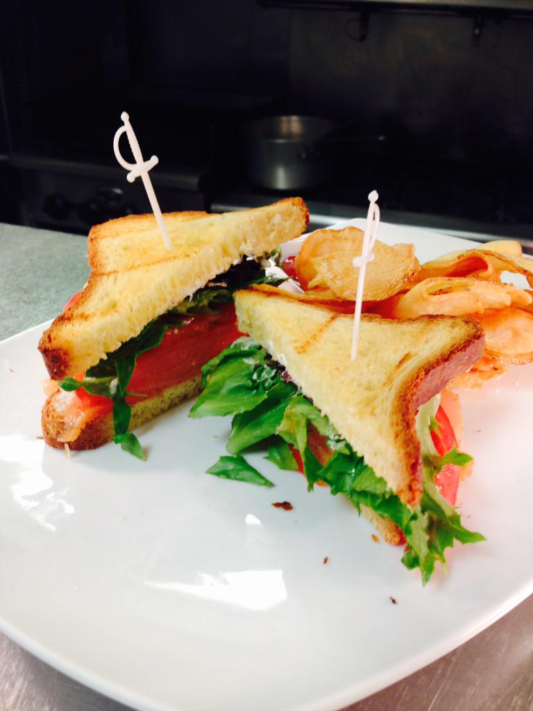 #time for a #salmonsandwich at #lacolombedor  and #restaurantcinq #alwayshungry