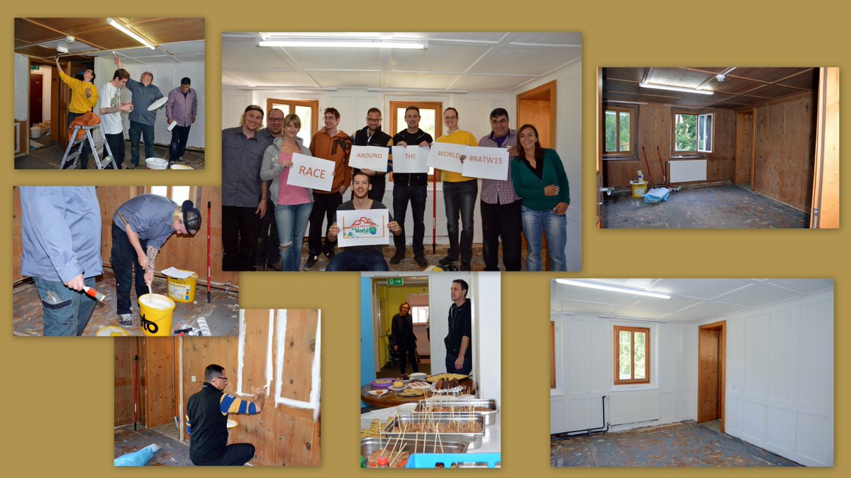 #ratw15 our team enjoyed renovating a flat at #TransitzentrumDavos, baking&amp; tasting cakes for #IHGshelterinastorm :)