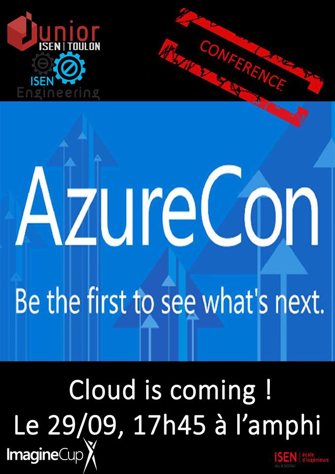 isenmed's tweet image. RDV demain à 17h45 avec l’@IsenEngineering et @JuniorIsen pour suivre en direct l&apos;#AzureCon de @microsoftfrance  !