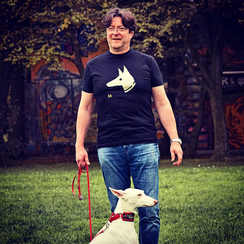 The #true #doglover #loves #his #dog &amp; #commissions #one #unique #mahlerwear #tshirt with a #portrait of his #dear