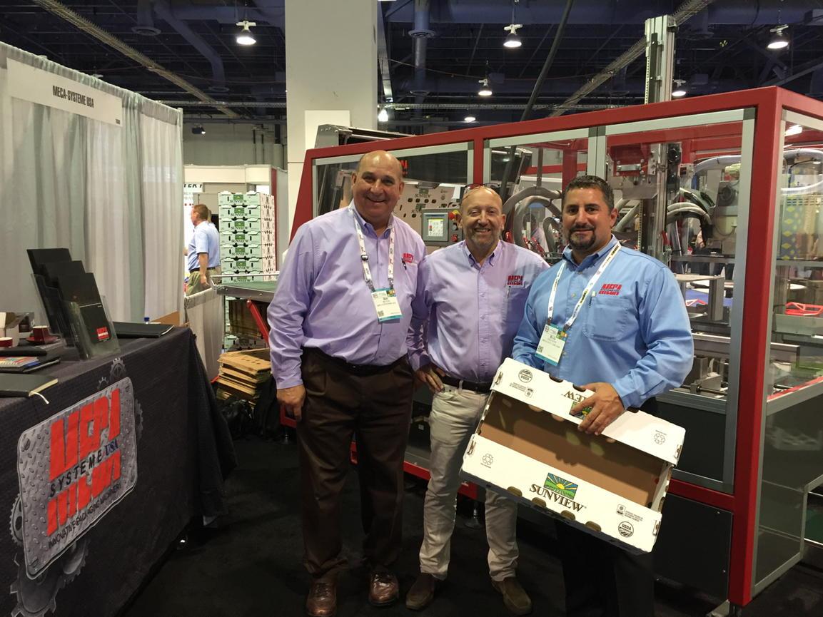 BagBoxTapeLabel's tweet image. Live at #packexpo booth S7660 Meca Systeme USA - tray forming equipment