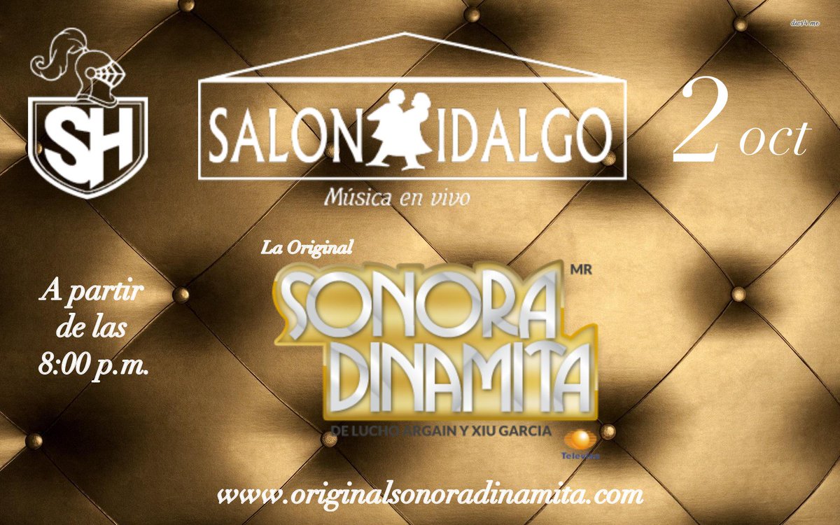 dinamitaonline's tweet image. #Dinamiteros este viernes los esperamos en #SalónHidalgo a partir de las 8:00 informes en el 55-12-68-62.