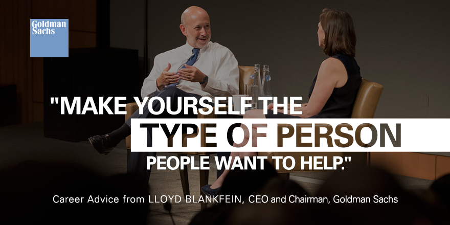 GSCareers's tweet image. VIDEO: $GS CEO Lloyd Blankfein gives #career advice to our summer #interns: link.gs.com/LMvQ #LifeAtGS