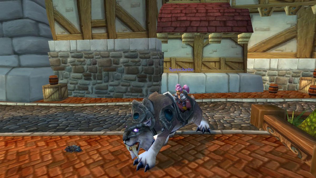 merrymakermimz's tweet photo. I love how teensy Gnomes look on the tiger mounts x) So cute! #Warcraft #Gnome #RogueTime http://t.co/zIbIeKgIiv