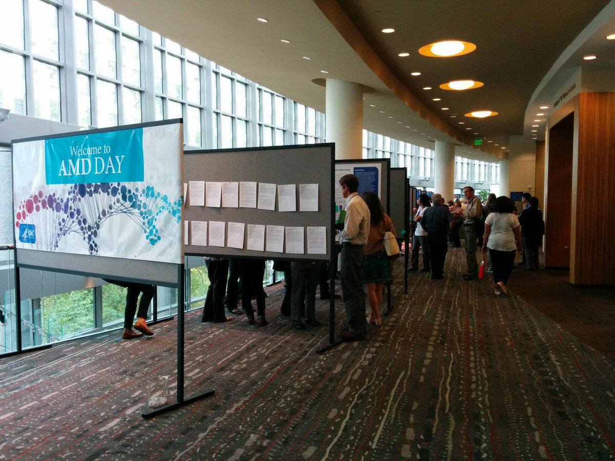 Great turnout at the posters for #AMDDay