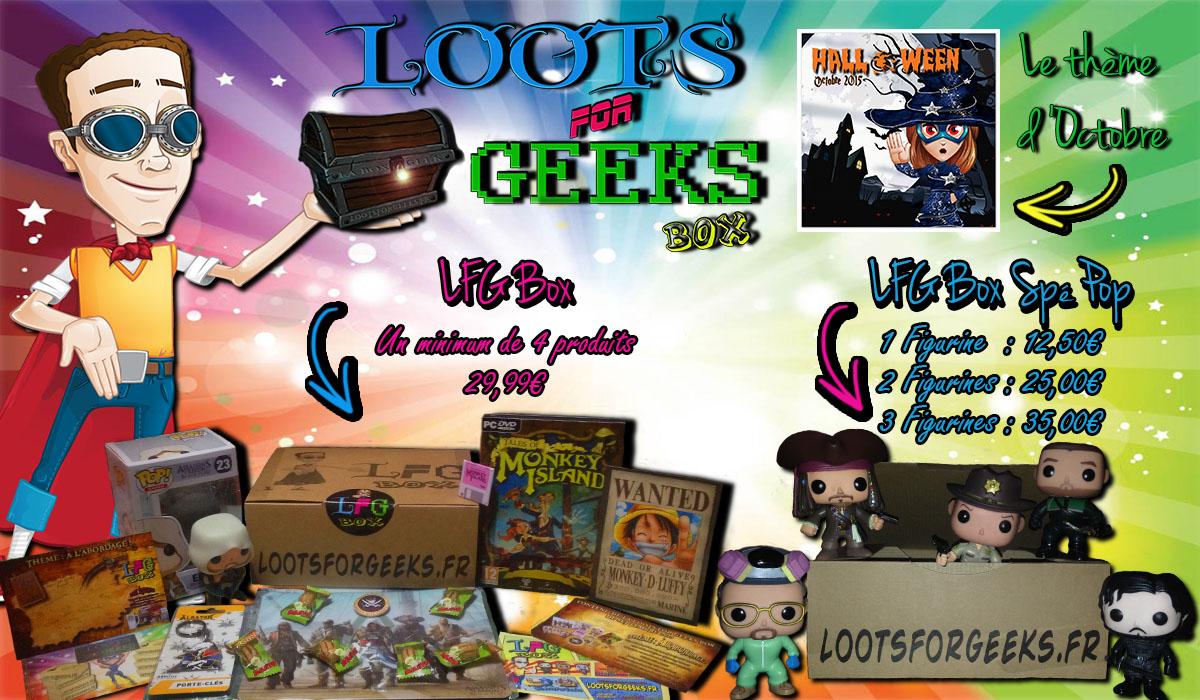LootsForGeeks's tweet image. Vous avez encore jusqu&apos;à Dimanche soir pour précommander la LFG Box du mois d&apos;Octobre ayant pour thème Halloween !