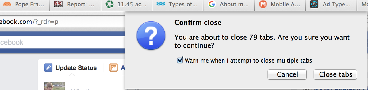 ritacolistra's tweet image. My browser froze up and had to be shut down. The message I saw right before gave me a clue of the issue #TabOverload