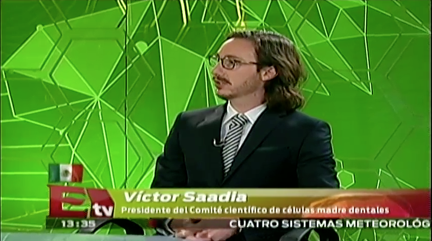 IQPRMexico's tweet photo. Victor Saadia, Presidente del Comite Científico de Células Madre Dentales, en #ExcelsiorTV BioEDEN México http://t.co/acccvl5IaR