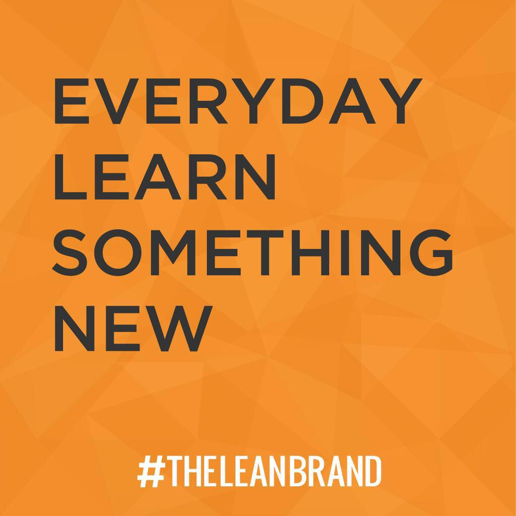 What do you need to learn this week? #leanstartup #TheLeanBrand #Leanbrandlab