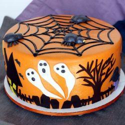 SweetBotInc's tweet photo. Just liked this Pink: http://t.co/ExGes97glN #KatieSheaDesign ♡❤ ❥ Spiders &amp; ghosts #Halloween Cake http://t.co/9RBrDYbKFl