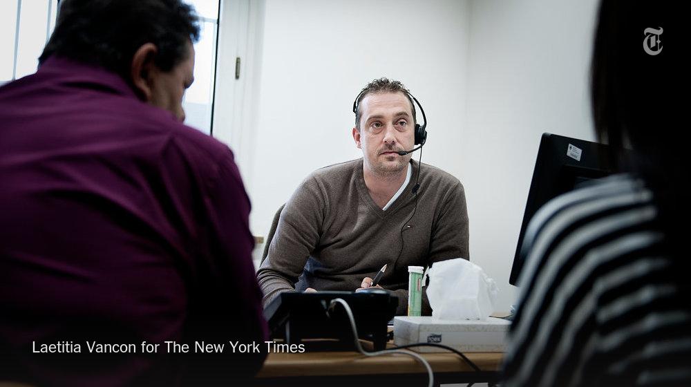 nytimesworld's tweet photo. “My friends call me the bouncer of Germany." Sascha Walter decides if migrants get to stay. http://t.co/rW7qezzqDF http://t.co/xmDZVZxdXv