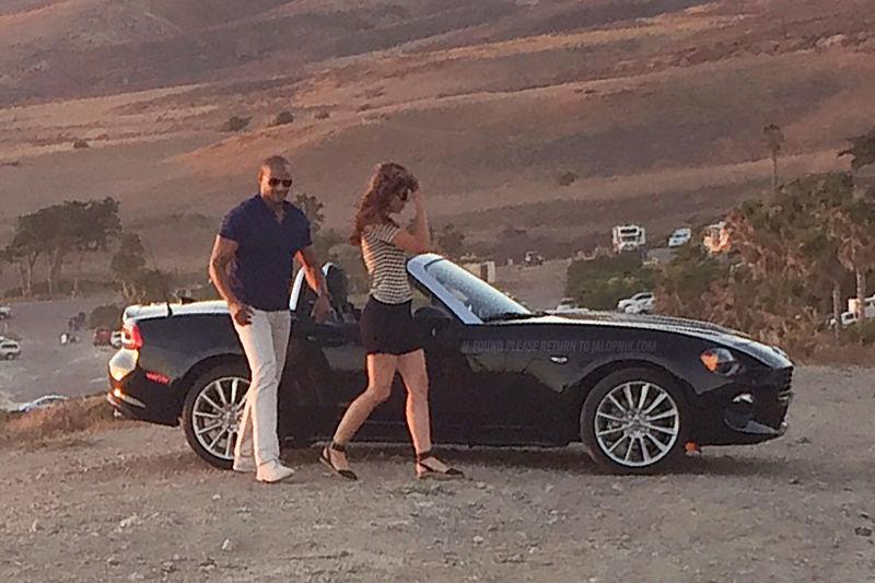 JJODRY's tweet image. Premières photos du #Fiat #124 Spider entièrement decamouflé. @AutoMotoOffi