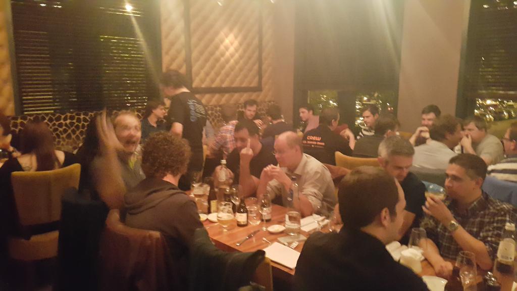 tomaz_tsql's tweet image. Speaker&apos;s dinner #sqlserverdays #antwerp