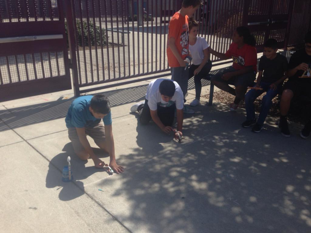 HMSmathrocks's tweet image. Pumpkin catapult launching. #mathcanbefun #hillsdalehuskies