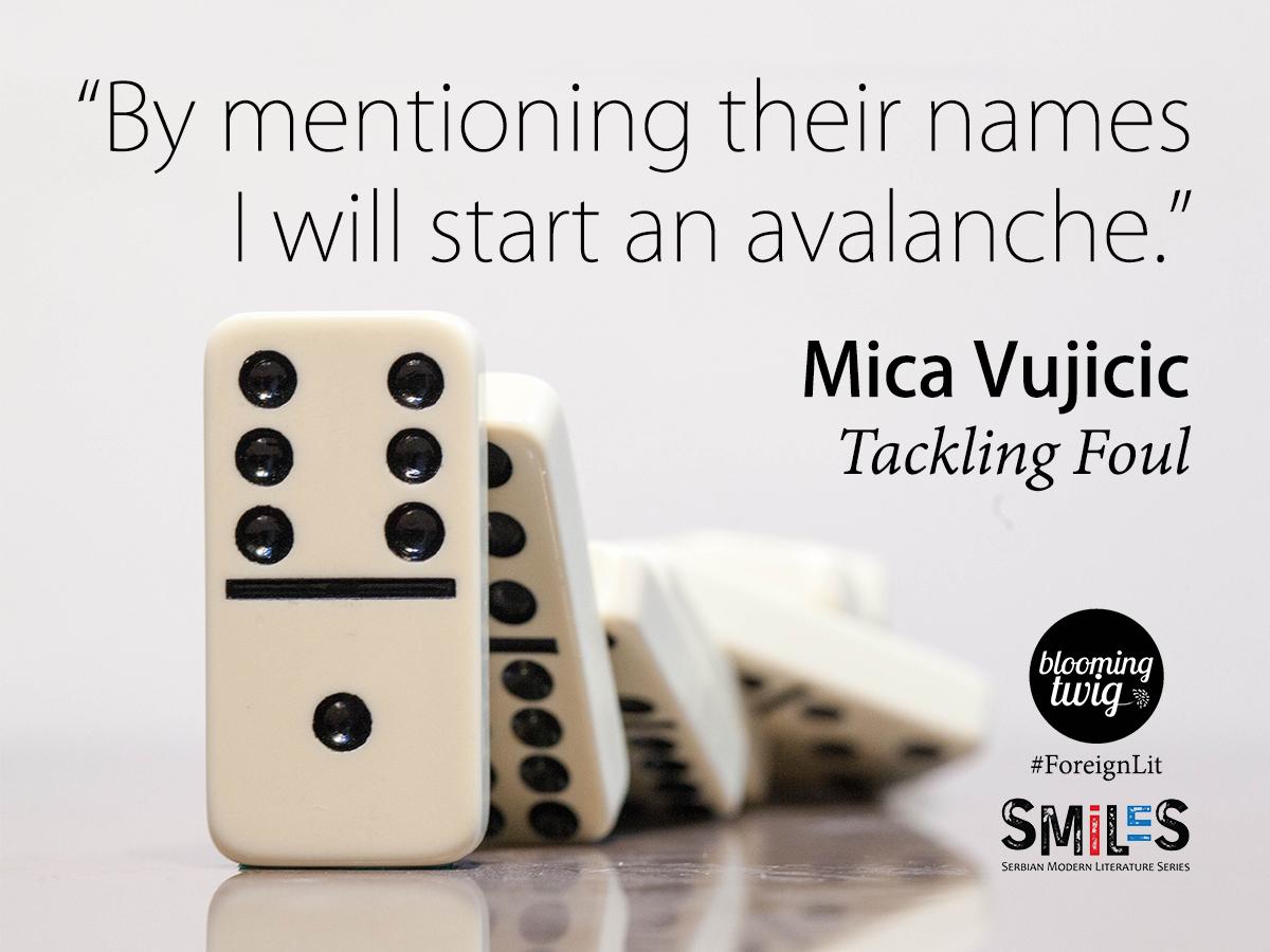 smileseries's tweet photo. “By mentioning their names I will start an avalanche.”-
'Tackling Foul' by Mica Vujicic #SMiLeS #BloomingTwig http://t.co/2ZQ7y0YSaN