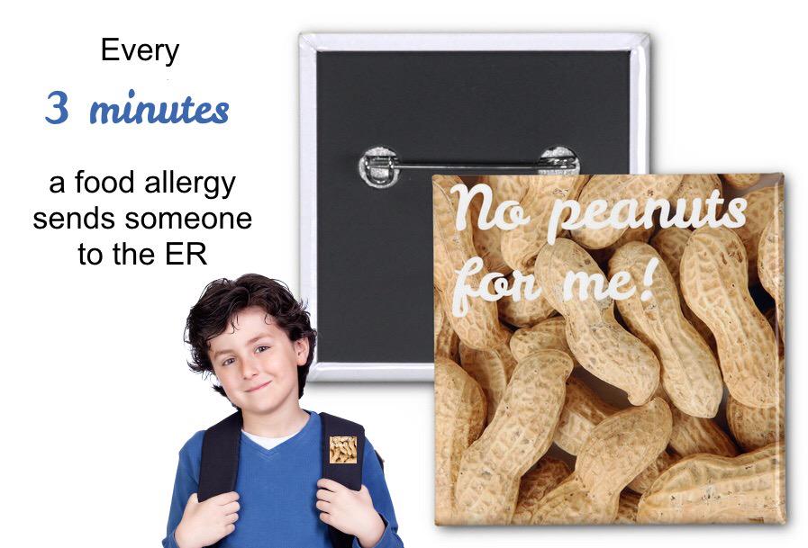 preslicely's tweet photo. Our visual allergy reminder buttons will make sure your child is not one of them! http://t.co/yR1lZG8b51