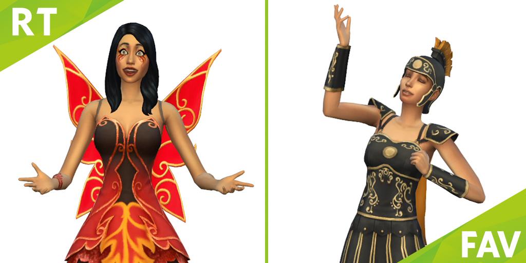 sachin and babi light blue dress SimsFinds — Sims 4 Fairy CC 🧚‍♀️ main image 1